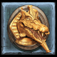 lara croft temples and tombs crocodile symbol icon