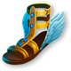 legend of perseus sandal symbol icon