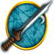 legend of perseus sword symbol icon