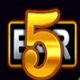 lightning fruits quad 5 bar symbol icon