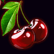 lightning fruits quad cherries symbol icon