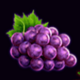 lightning fruits quad grapes symbol icon