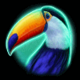 lightning gorilla toucan symbol icon