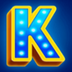 lights camera action k symbol icon