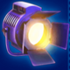 lights camera action light symbol icon