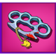 long neck fortune bloody knuckles symbol icon