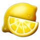 love and luck joker lemon fruit symbol icon