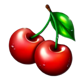 love and luck joker red cherries symbol icon