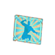 lucha loot blue ticket symbol icon