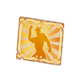 lucha loot orange ticket symbol icon