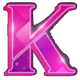 luck reactor pink k symbol icon