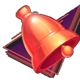 luck reactor red bell symbol icon