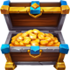 lucky and brave win spins chest symbol icon