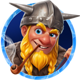 lucky and brave win spins viking symbol icon