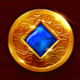 lucky coins diamond symbol icon