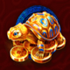 lucky coins turtle symbol icon