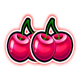 lucky hot coins cherry symbol icon