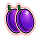 lucky hot coins plums symbol icon