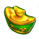 lucky koi waters ingot symbol icon