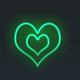 lucky link beats heart symbol icon