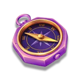 lucky macaw purple compass symbol icon