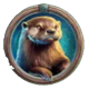 lunar howl otter symbol icon