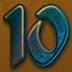 magic book 6 ten symbol icon