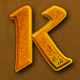 magic book k symbol icon