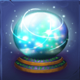 magic merlin spellbound crystal ball symbol icon