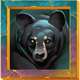 majestic wolf bear symbol icon