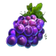 mango tango grapes symbol icon