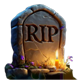 maximum zombie grave stone symbol icon