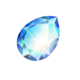 mega diamonds blue symbol icon