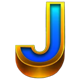 merlins mixtures gold j symbol icon