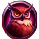merlins mixtures red owl symbol icon