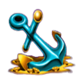 mermaids fortune anchor symbol icon