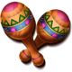 mexican ways marakas symbol icon