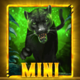 mighty wild panther green panther symbol icon