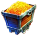 mine blast cart symbol icon