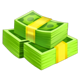money 5 booster money stack symbol icon