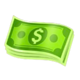 money 5 dollar symbol icon