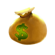 money bag cash symbol icon