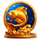 money tree fish symbol icon