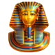 monymax book hunt pharaoh mask symbol icon