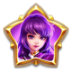 moon princess stargazing purple symbol icon