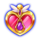 moon princess stargazing red heart symbol icon