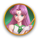 moon princess trinity green symbol icon
