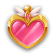 moon princess trinity heart symbol icon