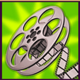 moovies film reel symbol icon