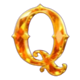 mysterious witch letter q symbol icon